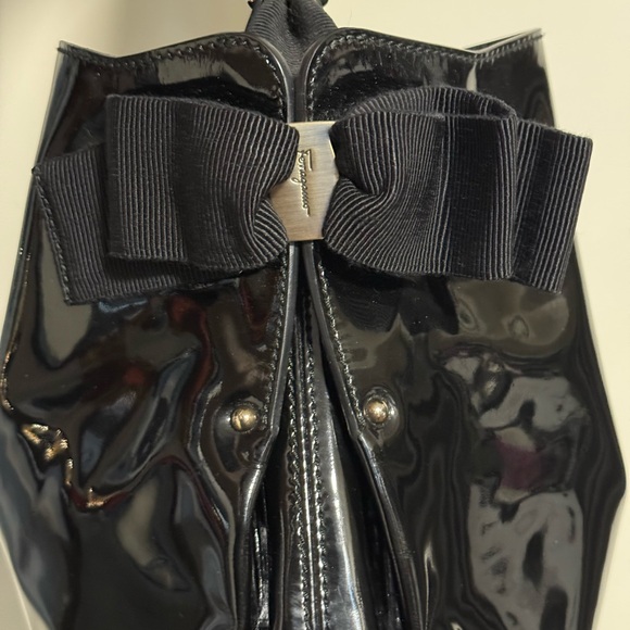 Salvatore Ferragamo Patent Shoulder Bag - Picture 8 of 17